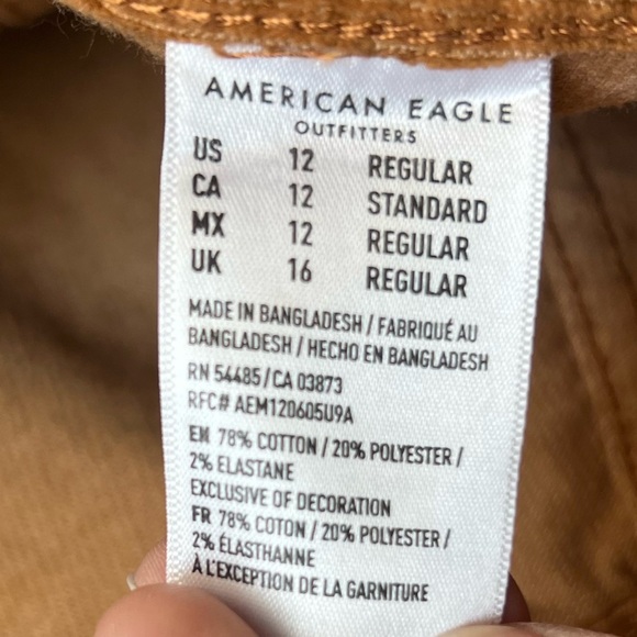 American Eagle Outfitters Corduroy A Line Belted Skirt Womens 12 - Picture 5 of 7